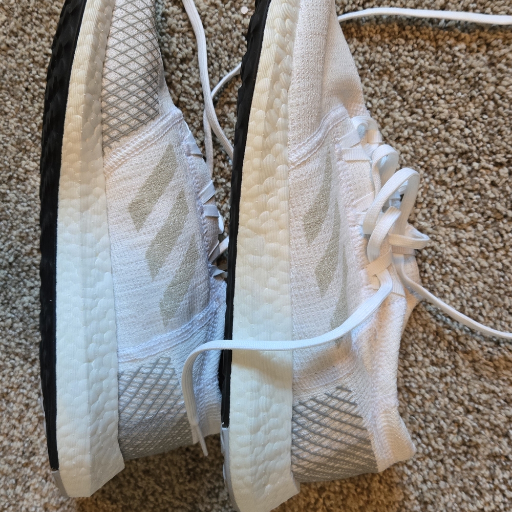 adidas White and Gray Athletic Shoes